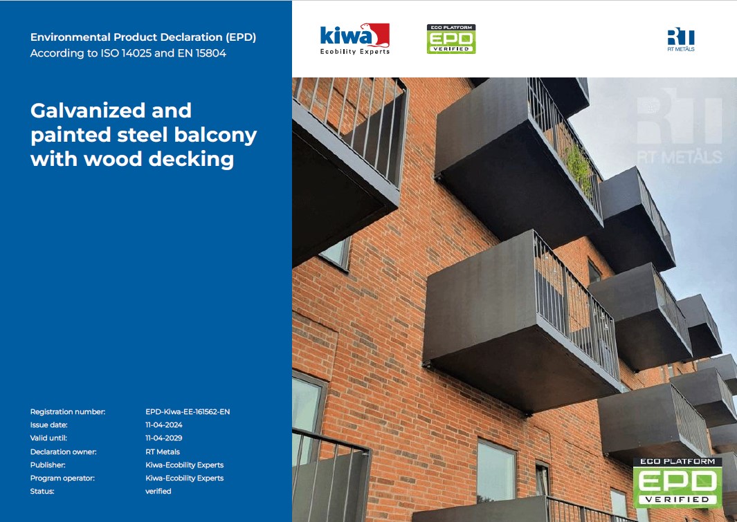 Galvanized and Painted Steel Balcony